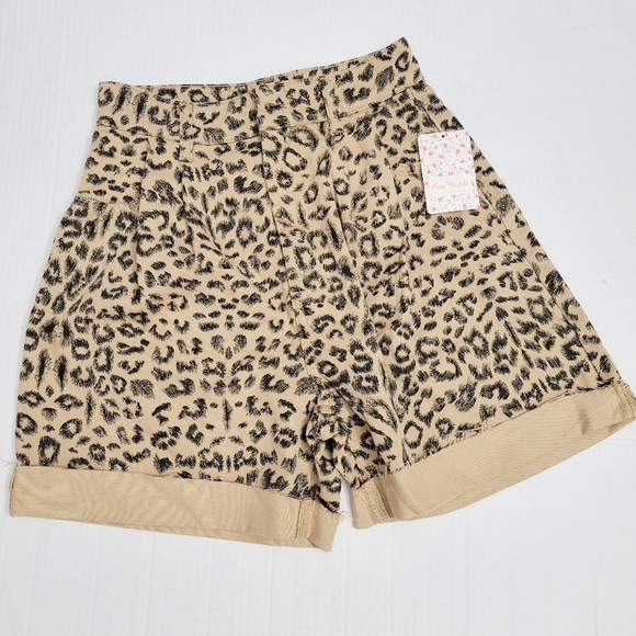 Free People Pants - Free People High Waisted Cheetah Print Sho…